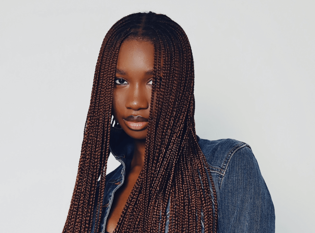 Dame avec des box braids